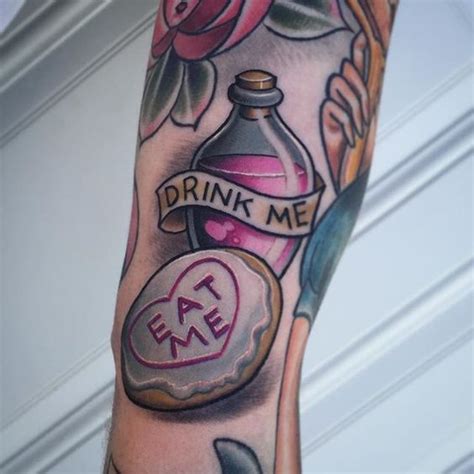 "Eat Me Drink Me" Alice In Wonderland tattoo found on tumblr.com via ...