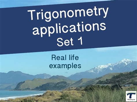 Trigonometry applications - Set 1 | Teaching Resources