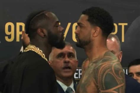 Deontay Wilder vs. Dominic Breazeale Final Weigh-In & Staredown - Boxing Daily