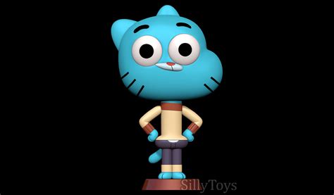 Gumball Watterson - The Amazing World of Gumball 3D Model by SillyToys