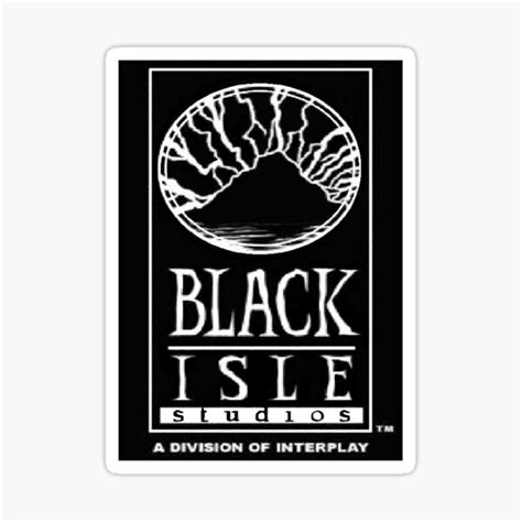 "Black Isle Studios Logo" Sticker for Sale by GhostGal | Redbubble