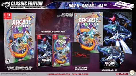 Konami's Arcade Classics Receiving Limited Run Switch Physical Release, Pre-Orders Open This ...