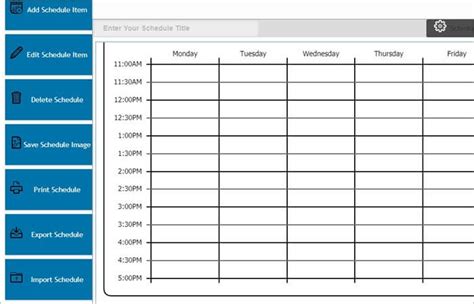 Timetable maker - botlaxen