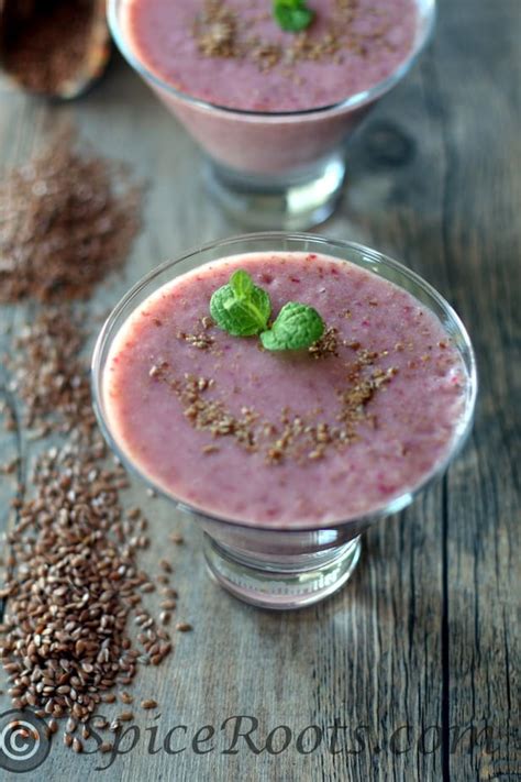 Strawberry Flax Seed Smoothie- A great way to add Flax into your routine