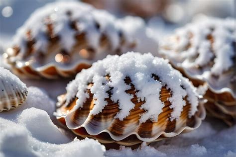 Premium AI Image | Macro Photography of Nature in the Winter