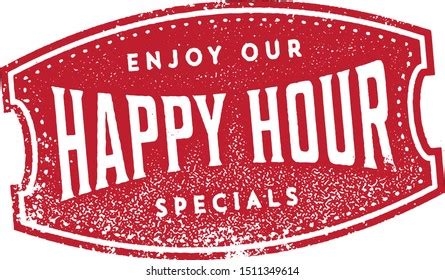 Vintage Happy Hour Specials Sign Stock Vector (Royalty Free) 1511349614 | Shutterstock