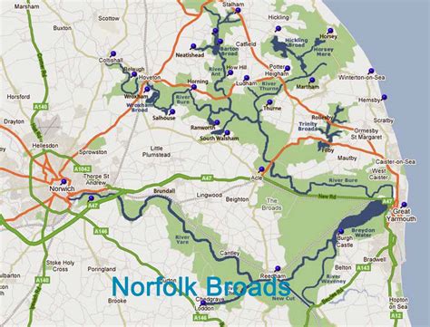 Map | Moonriver cottage, Martham, Norfolk Broads National Park