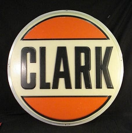 Large Clark Gas Station Logo Sign