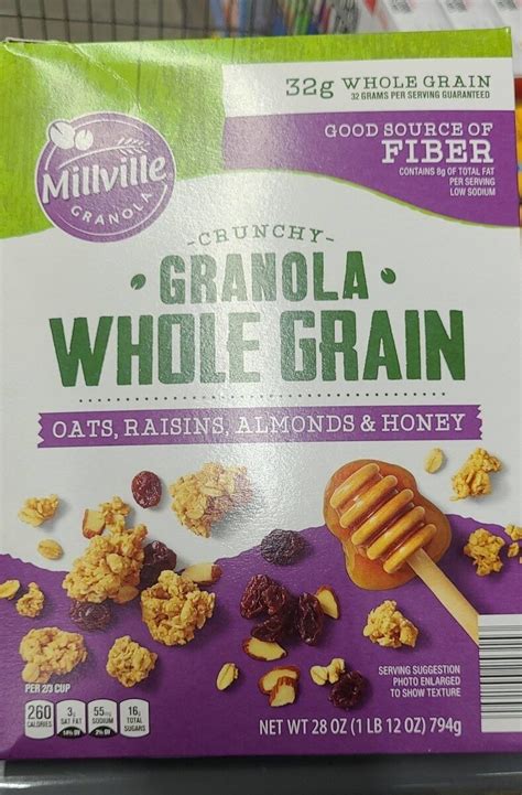 Granola whole grain - Millville - 28 oz