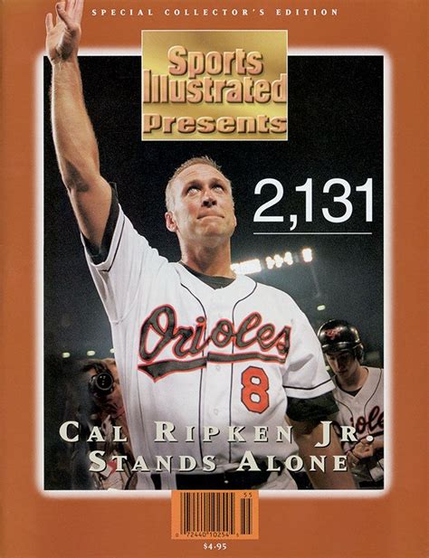 September 6, 1995 - Cal Ripken breaks Lou Gehrig's consecutive game record playing in his 2 ...