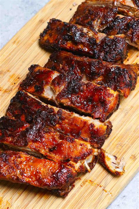 30 Minutes Tender Air Fryer Ribs with Barbecue Sauce