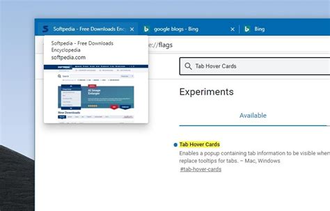 How to Enable Tab Hover Cards with Images in Chromium Microsoft Edge