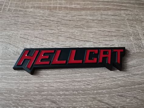 Dodge Hellcat Black with Red Emblem Logo - http://autobeauties.com/