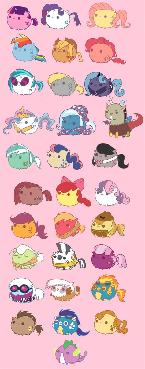 MLP Characters In Fat Version by BubblegumPink101 on DeviantArt