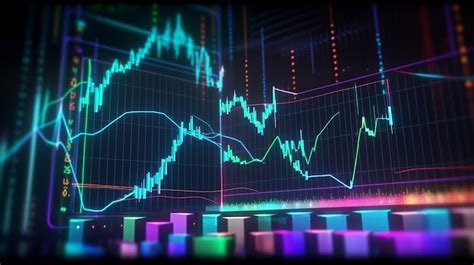 Premium AI Image | Stock market chart glowing in abstract style on ...