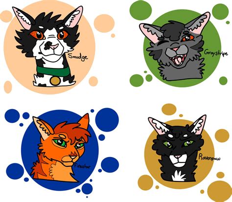 Warrior Cats Characters (Book One : First Series) by CCaz0203 on DeviantArt