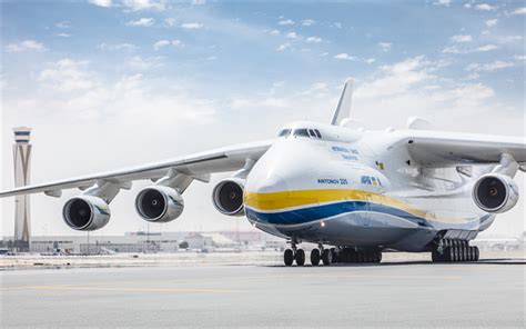 Download wallpapers 4k, AN-225, Cossack, Ukrainian aircraft, cargo ...