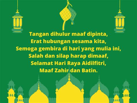 Koleksi Pantun dan Ucapan Hari Raya Aidilfitri 2024