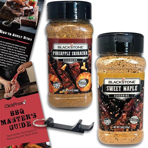 Amazon.com : Blackstone Griddle, BBQ & Grilling Seasoning 2 Pack Bundle ...