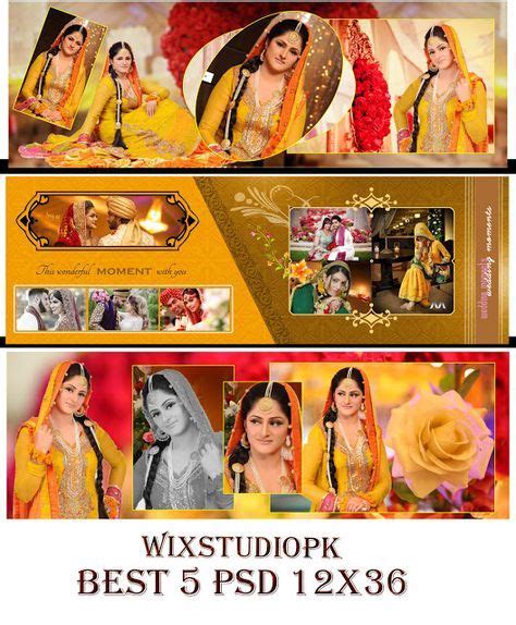 Creative Simple Mehndi Album psd 12x36 Free Download | Wedding album design, Wedding album cover ...