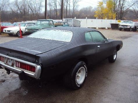 Satin Black 1974 Dodge Charger For Sale | MCG Marketplace