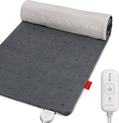 Heating Pad, Comfytemp Electric Heating Pad for Dry & Moist Heat, 12" x 24" Heat Pad with 3 Heat ...