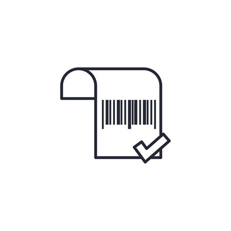 Vector sign of the barcode symbol is isolated on a white background. barcode icon color editable ...