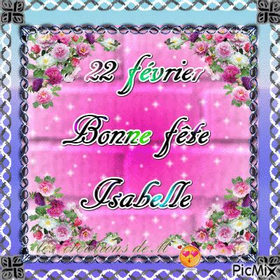 bonne fête Isabelle - GIF animé gratuit - PicMix