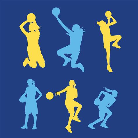 Female Basketball Player Vector Pack 268505 Vector Art at Vecteezy