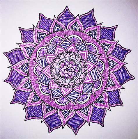 Flower Mandala Drawing - Drawing.rjuuc.edu.np