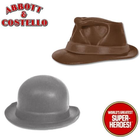 3D Printed Accy: Abbott & Costello TV Show Hat Kit for 8” Action Figur ...