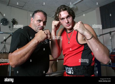 Tyson Fury training with father John Fury in Wythenshawe in 2006 Stock ...