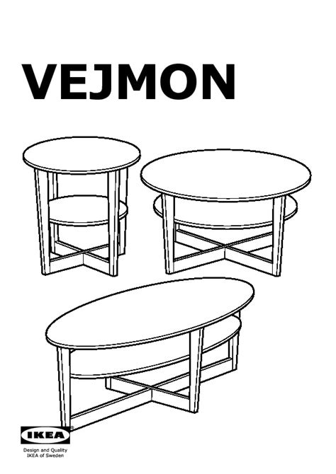 VEJMON Coffee table brown - IKEAPEDIA