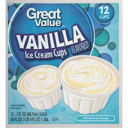 Great Value Vanilla Ice Cream Cups, 36 oz - Walmart.com