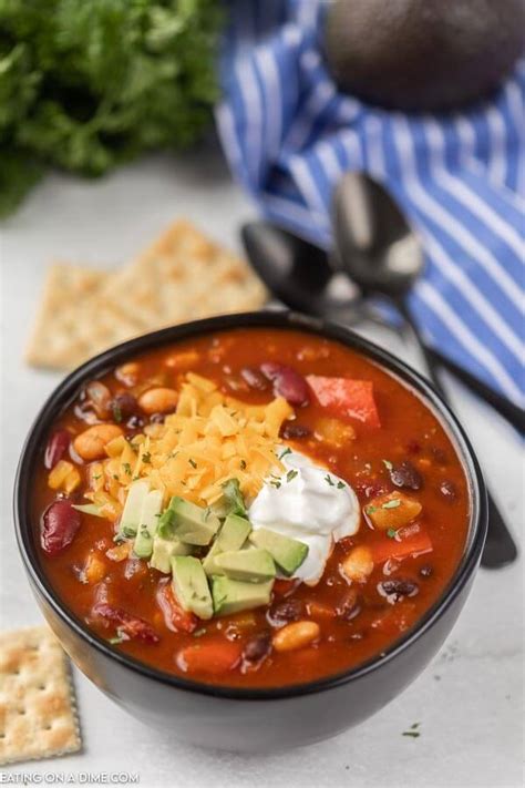 Crock Pot Vegetarian Chili - The Best Vegetarian Chili