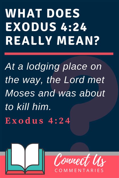 Exodus 4:24 Meaning of the Lord Met Moses and Was about to Kill Him – ConnectUS