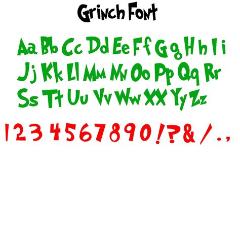 Grinch Font, Christmas Font, Grinch Font for Canva, Grinch Style, Green ...