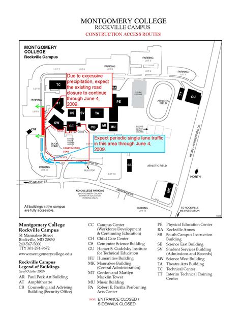 Montgomery College Campus Map - World Of Light Map