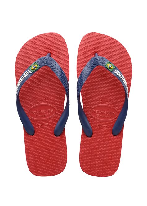 Flip-Flops Red Flip Flops - Havaianas Brasil Logo Red