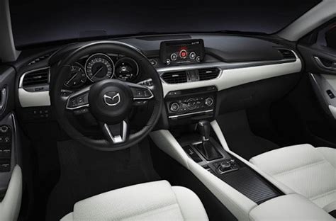 2024 Mazda 6 Interior with White Leather and Black Trims