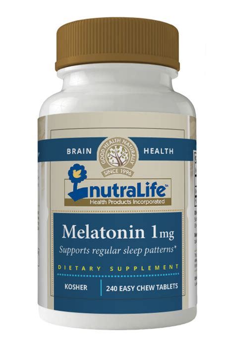 | Melatonin1mg240 Easy Chew TabletsNutralife Health Products Inc.