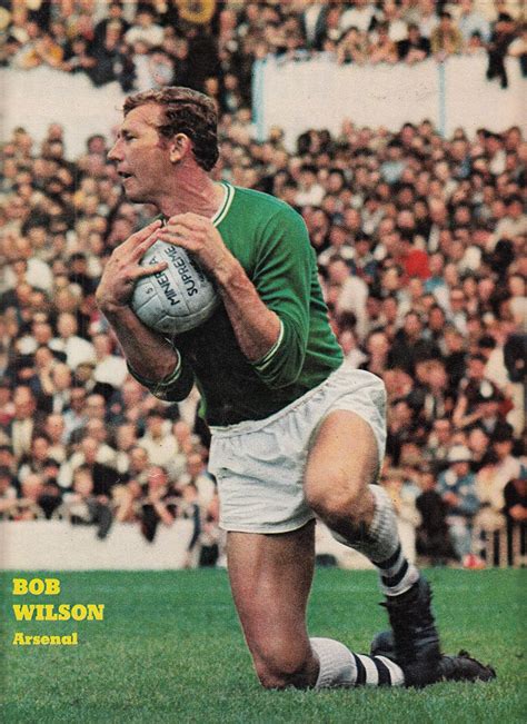 10th August 1968. Arsenal goalkeeper Bob Wilson in action against ...