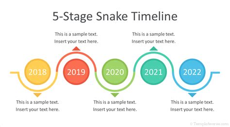 Snake Timeline PowerPoint Template - Templateswise.com