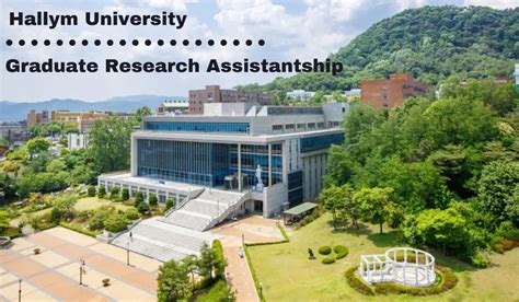 Hallym University Graduate Research Assistantship in South Korea