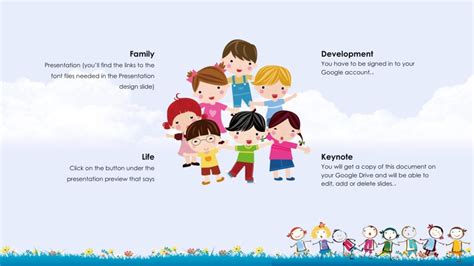 Childrens Day Powerpoint Templates - Arts, Education, Holidays Backgrounds