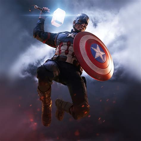 2932x2932 Captain America Shield With Hammer Ipad Pro Retina Display ...