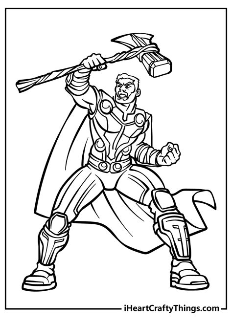 Printable Avengers Coloring Sheets - Free Printable Templates