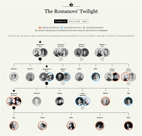 Родословная романовых схема с датами