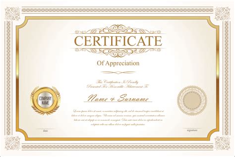 certificate with Vector illustration - Download Free Vectors, Clipart ...