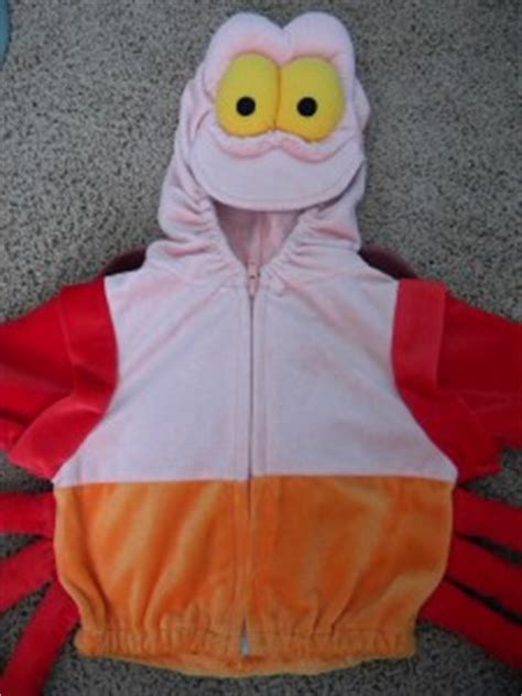 Disney Store Little Mermaid Sebastian Crab Halloween Costume Size 6-12 ...